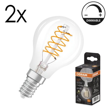 Osram lights E14 LED 4.8 Watt warm white dimmable 470 Lumen