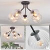 Koyoto ceiling light, globe light 52 cm clear, 5-light sources