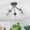 Koyoto ceiling light, globe light 52 cm clear, 5-light sources