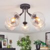 Koyoto ceiling light, globe light 52 cm clear, 5-light sources
