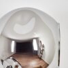Ripoll globe light, wall light chrome, Smoke-coloured, 3-light sources