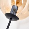 Ripoll globe light, floor lamp Amber, clear, 3-light sources
