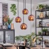 Koyoto hanging light, globe light, Cluster pendant lamp coppery, 4-light sources