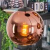 Koyoto hanging light, globe light, Cluster pendant lamp coppery, 4-light sources