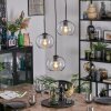Apedo hanging light, pendant light, Cluster pendant lamp clear, 3-light sources