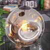 Ripoll hanging light, globe light, Cluster pendant lamp chrome, Smoke-coloured, 3-light sources