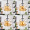 Ripoll hanging light, globe light, Cluster pendant lamp Amber, 3-light sources