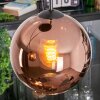 Koyoto hanging light, globe light, Cluster pendant lamp coppery, 3-light sources