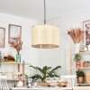 Sabadim hanging light, pendant light brown, Ecru, 1-light source