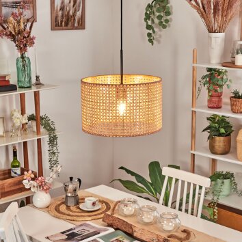 Barcos hanging light, pendant light brown, Ecru, 1-light source