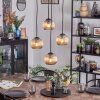 Koyoto hanging light, globe light, Cluster pendant lamp Amber, 4-light sources