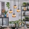 Koyoto hanging light, globe light, Cluster pendant lamp Amber, 4-light sources