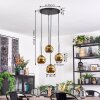 Koyoto hanging light, globe light, Cluster pendant lamp gold, 4-light sources