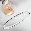 Ripoll ceiling light, globe light clear, Smoke-coloured, 7-light sources