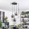 Ripoll hanging light, globe light, Cluster pendant lamp Smoke-coloured, 3-light sources
