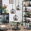 Ripoll hanging light, globe light, Cluster pendant lamp Smoke-coloured, 3-light sources
