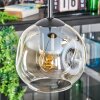 Ripoll hanging light, globe light, Cluster pendant lamp Amber, clear, 3-light sources
