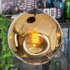Ripoll hanging light, globe light, Cluster pendant lamp gold, clear, 3-light sources