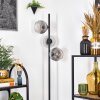 Ripoll floor lamp clear, Smoke-coloured, 3-light sources