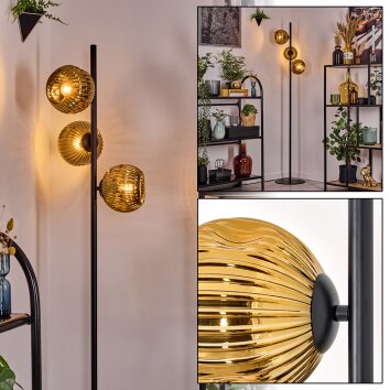 Ripoll floor lamp gold, 3-light sources