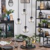 Koyoto hanging light, globe light, Cluster pendant lamp clear, 4-light sources