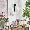 Gastor globe light, wall light white, 3-light sources