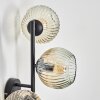 Ripoll globe light, wall light Amber, clear, 3-light sources