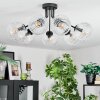 Ripoll ceiling light, globe light clear, 7-light sources