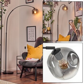 Ripoll floor lamp, Arch lamps black, 1-light source