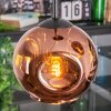 Ripoll hanging light, globe light, Cluster pendant lamp coppery, 3-light sources