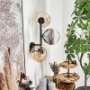 Gastor globe light, wall light Amber, clear, Smoke-coloured, 3-light sources