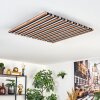 Tandragee ceiling light, Panel LED Wood like finish, black, 1-light source, Remote control