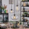 Apedo hanging light, pendant light, Cluster pendant lamp clear, 3-light sources