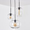 Apedo hanging light, pendant light, Cluster pendant lamp clear, 3-light sources