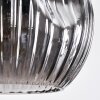 Ripoll hanging light, globe light, Cluster pendant lamp Smoke-coloured, 3-light sources