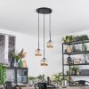 Ripoll hanging light, globe light, Cluster pendant lamp Amber, 3-light sources