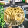 Ripoll hanging light, globe light, Cluster pendant lamp gold, clear, 3-light sources