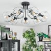 Ripoll ceiling light, globe light clear, 7-light sources