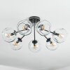 Ripoll ceiling light, globe light clear, 7-light sources