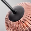 Ripoll ceiling light, globe light coppery, 7-light sources