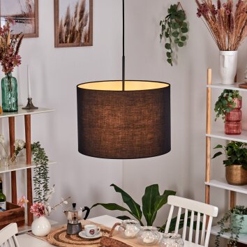 Bassagoda hanging light, pendant light black, white, 1-light source