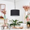 Bassagoda hanging light, pendant light black, white, 1-light source