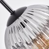 Ripoll hanging light, globe light, Cluster pendant lamp clear, Smoke-coloured, 3-light sources