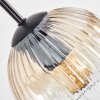 Ripoll hanging light, globe light, Cluster pendant lamp Amber, clear, 3-light sources