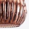 Ripoll hanging light, globe light, Cluster pendant lamp coppery, 3-light sources