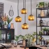 Koyoto hanging light, globe light, Cluster pendant lamp gold, 4-light sources