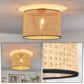 Ramila ceiling light Ecru, black, 1-light source