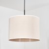 Bassagoda hanging light, pendant light beige, white, 1-light source
