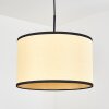 Chellas hanging light, pendant light Ecru, black, 1-light source