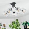 Ripoll ceiling light, globe light clear, 5-light sources